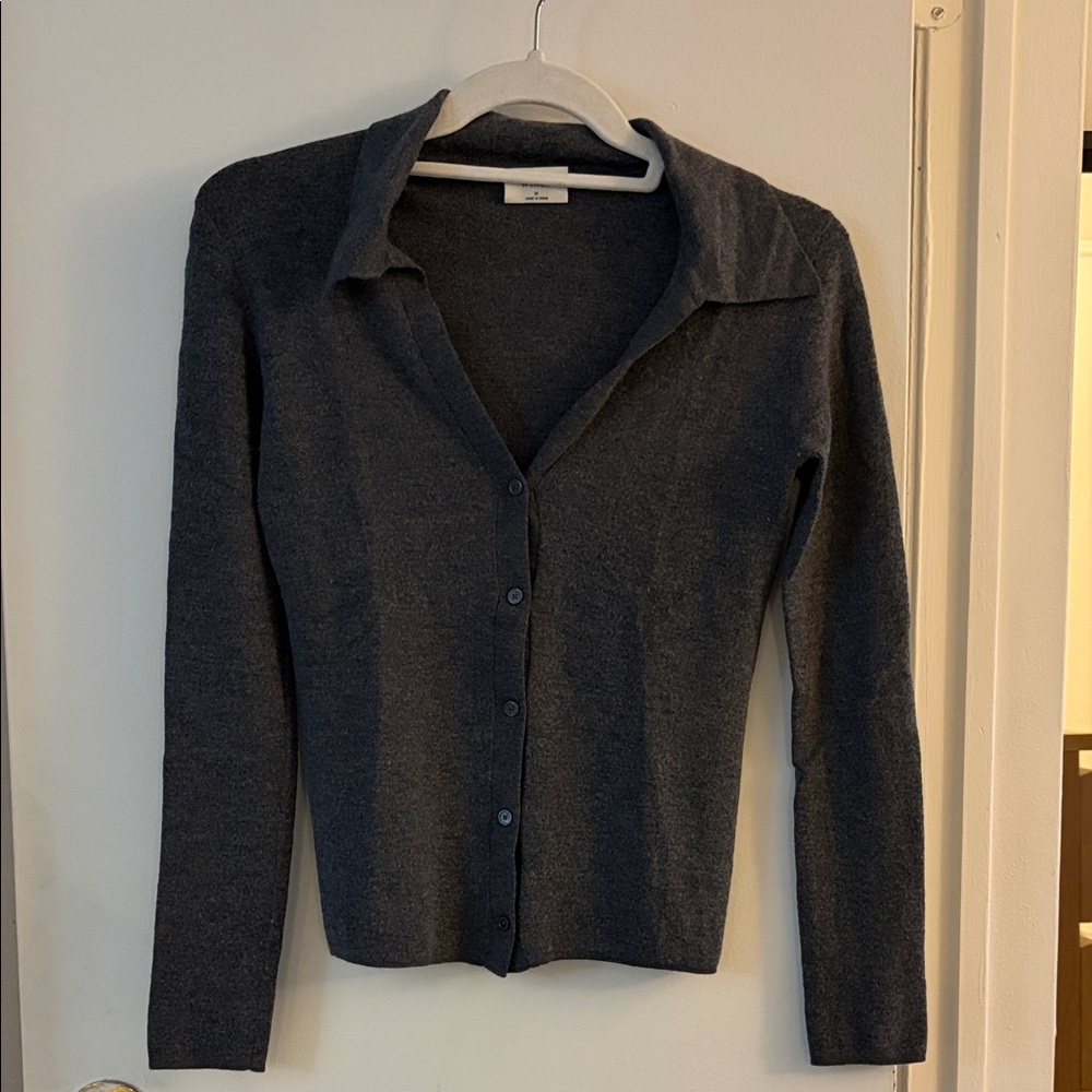 Wilfred Charcoal Knit Sweater - Size M